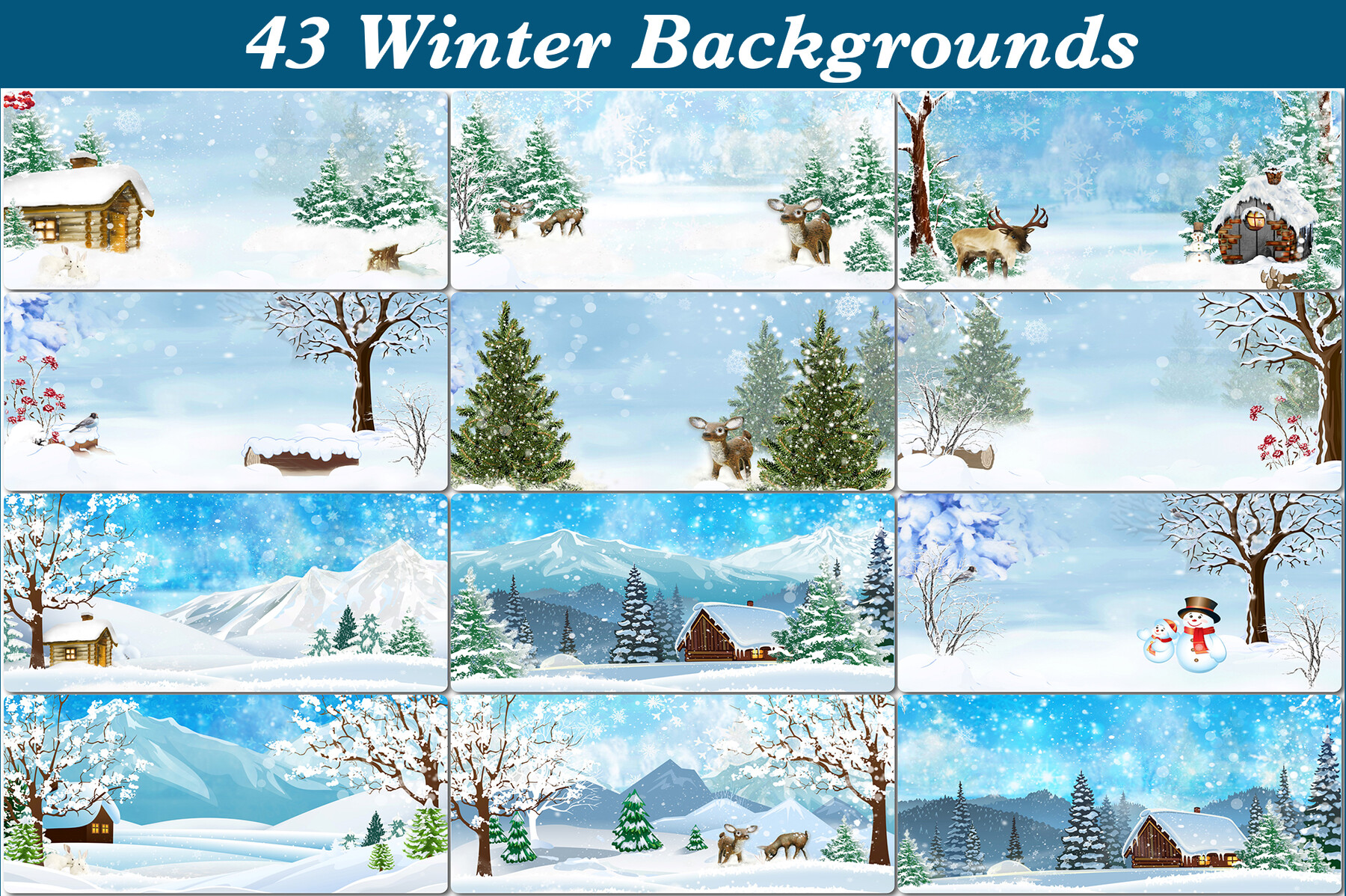 Winter Digital Backgrounds