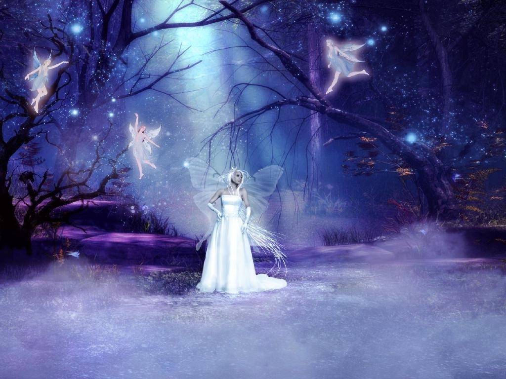 Winter Fairy Background