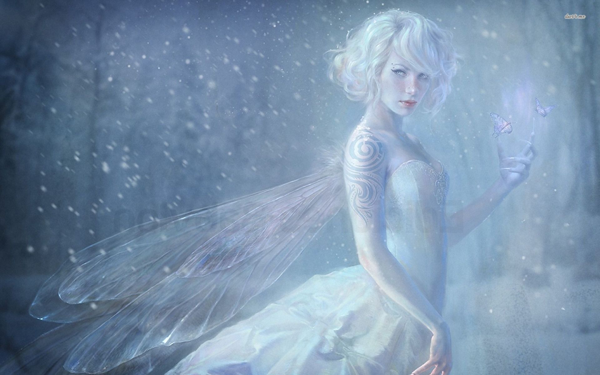 Winter Fairy Background