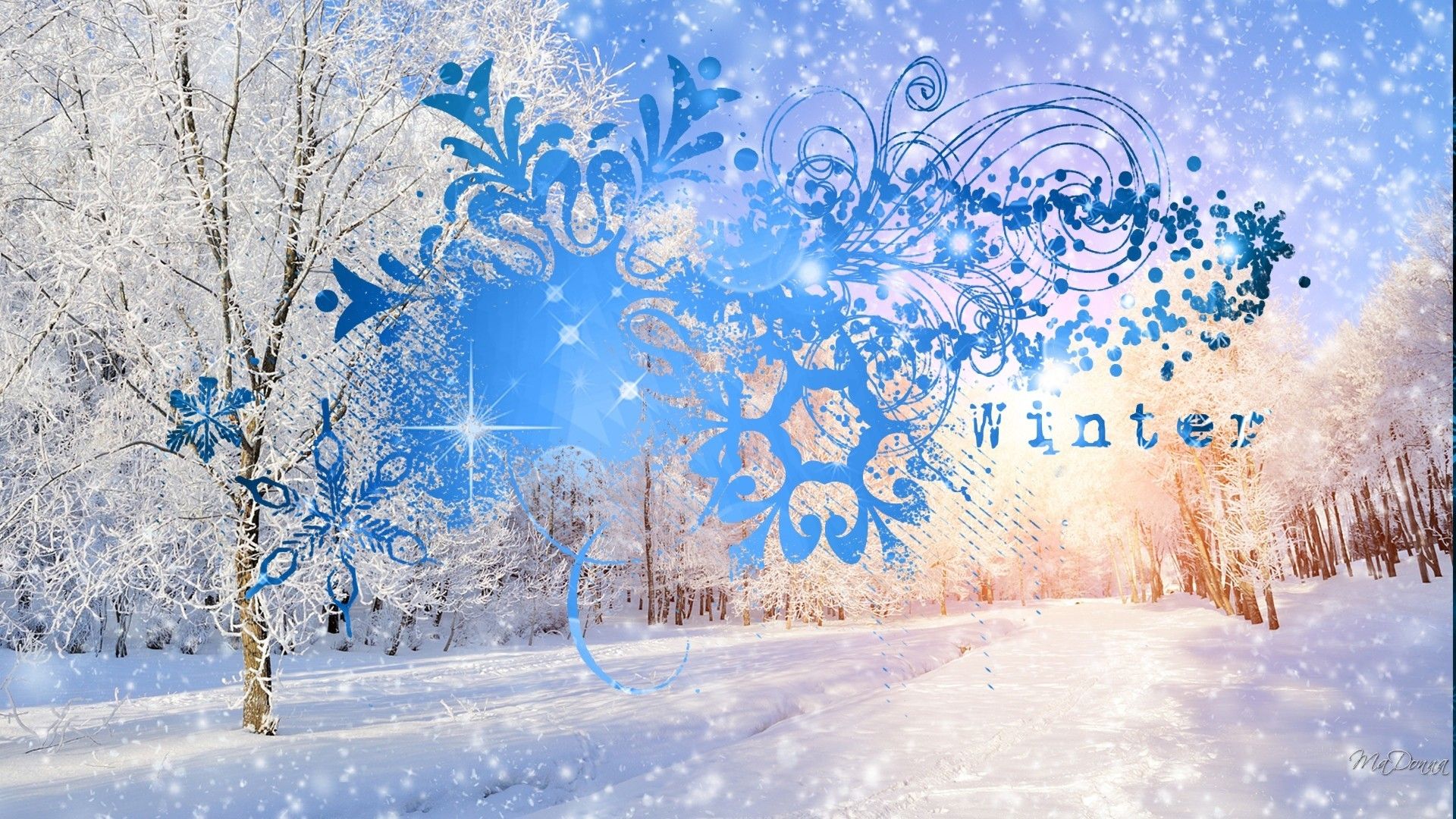 Winter Fairy Background