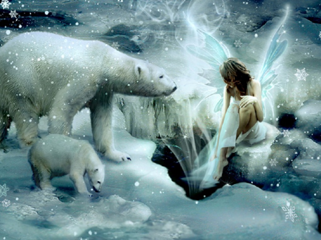 Winter Fairy Background