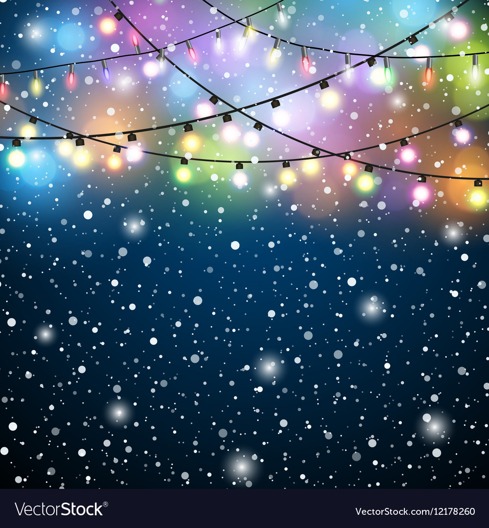 Winter Lights Background