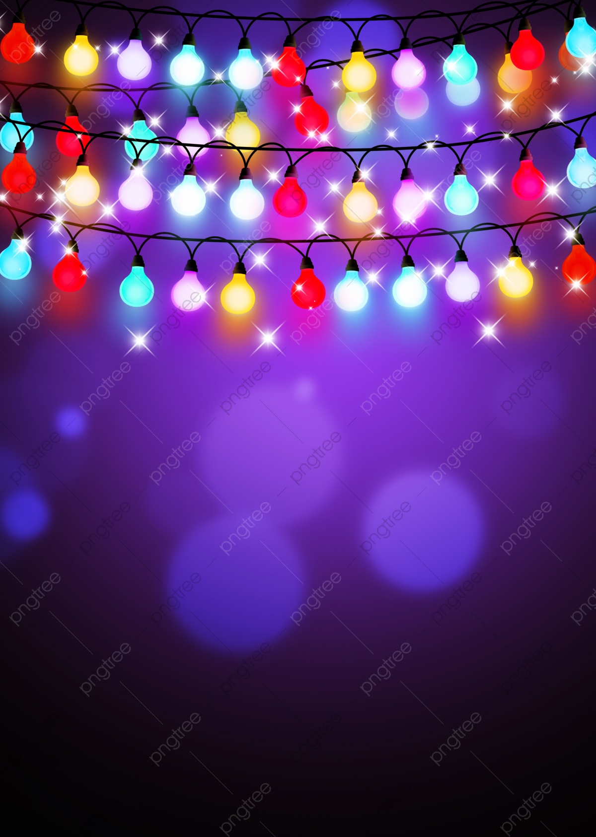 Winter Lights Background