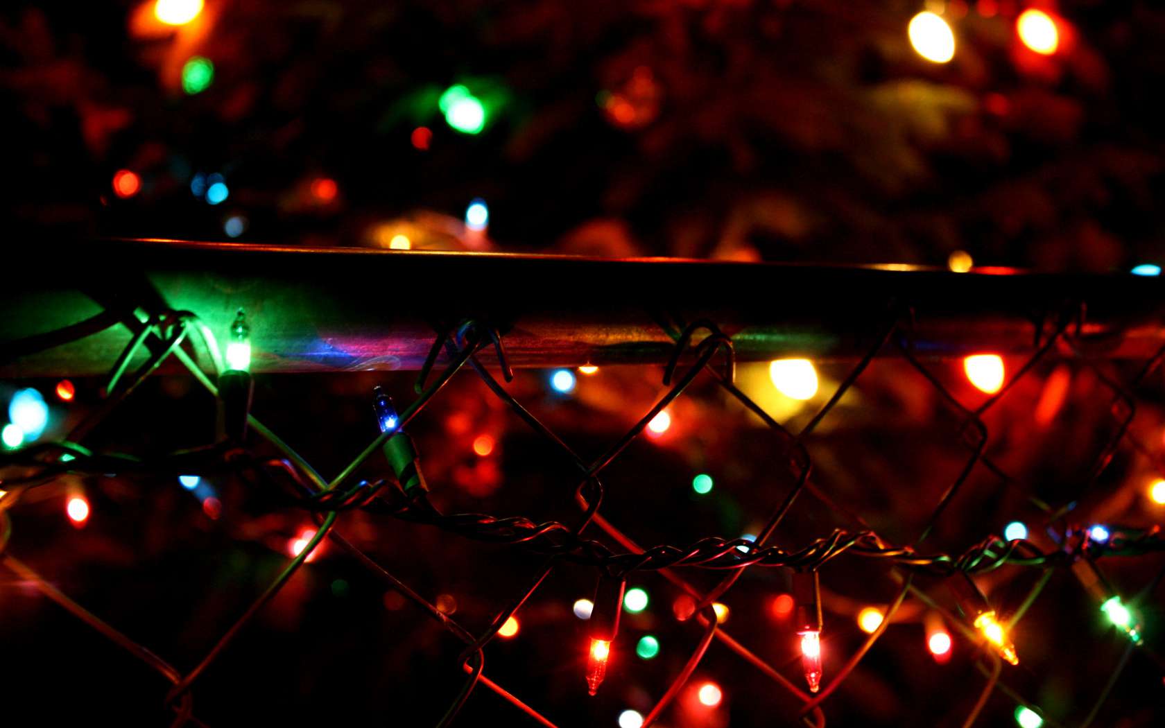 Winter Lights Background