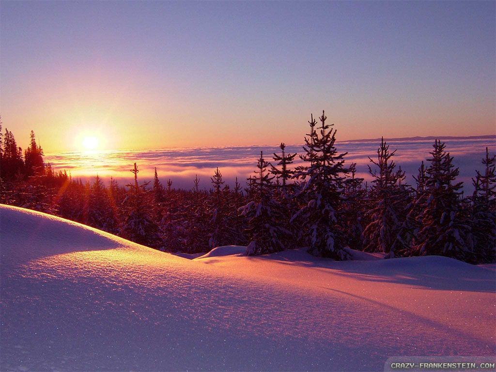 Winter Sunrise Background