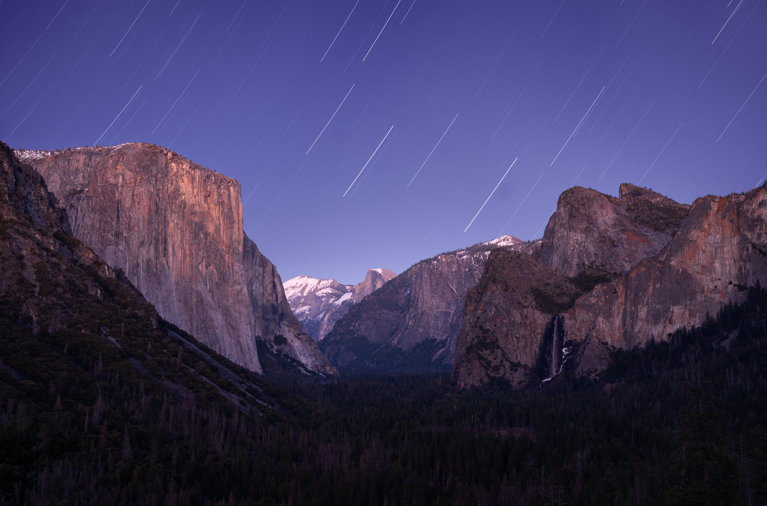 Yosemite National Park Star Trail Wallpapers