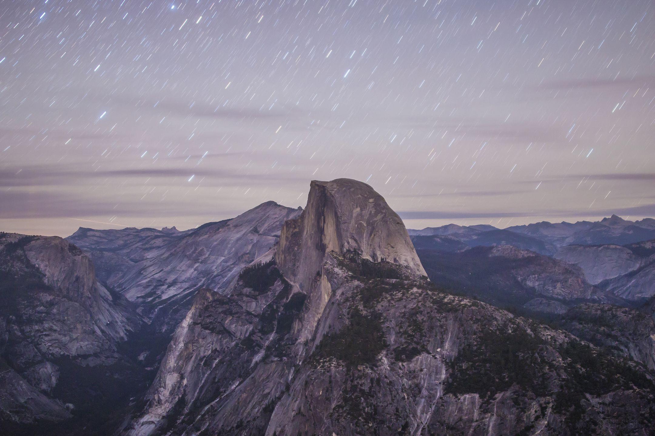 Yosemite National Park Star Trail Wallpapers