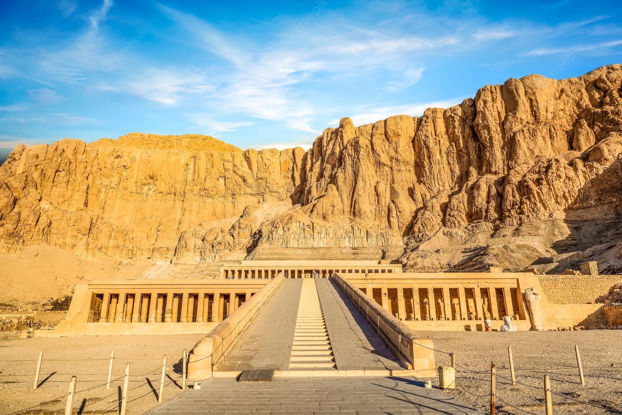 Aerial View Of The Temple Of Hatshepsut Hd Egypt Wallpapers