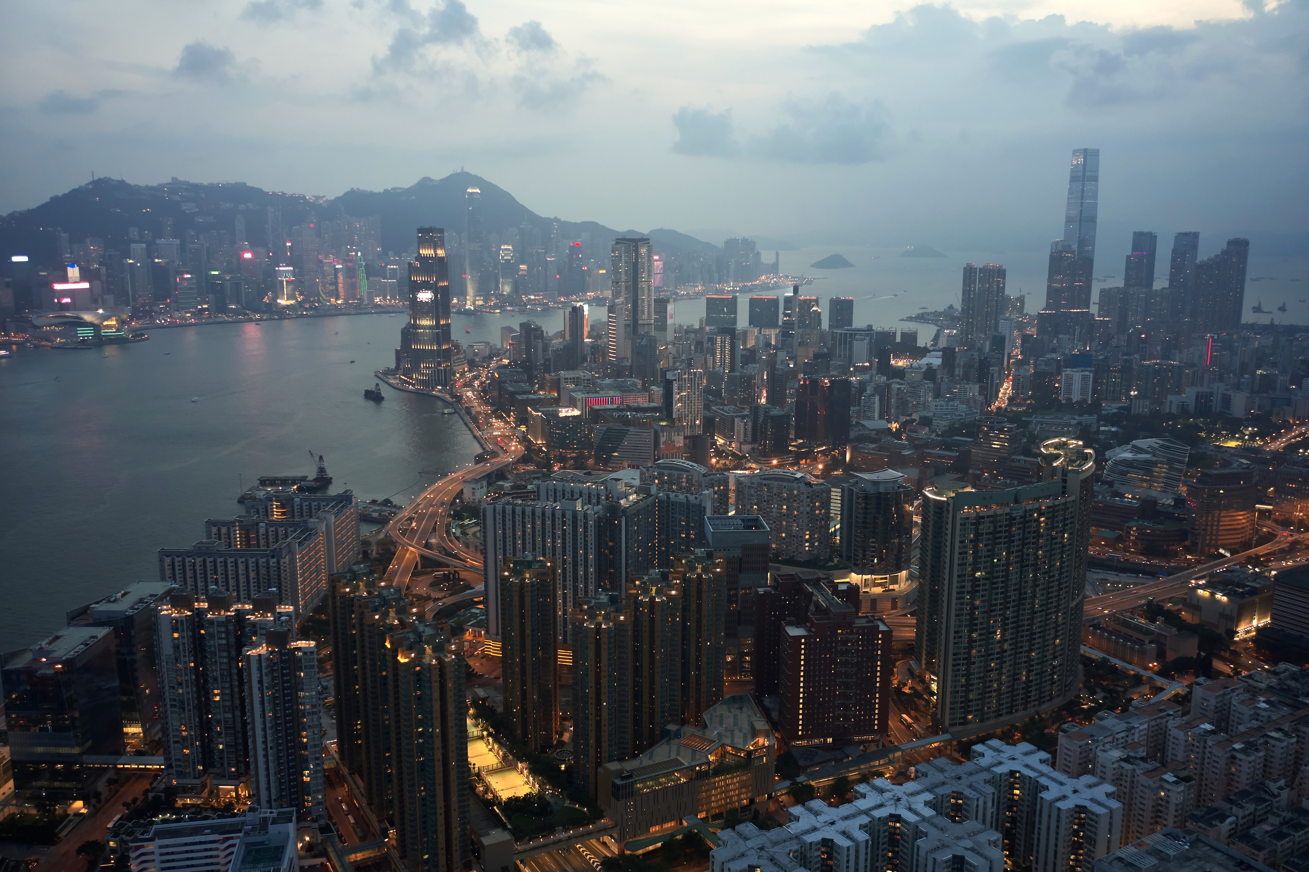 Aerial View Shanghai Skyline And Skyscrapers Wallpapers