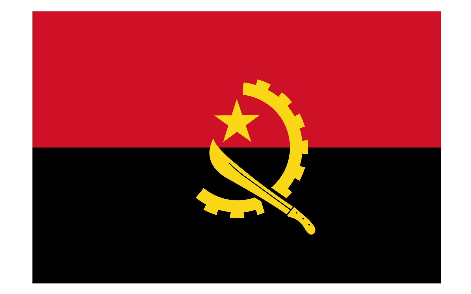 Angola Flag Wallpapers