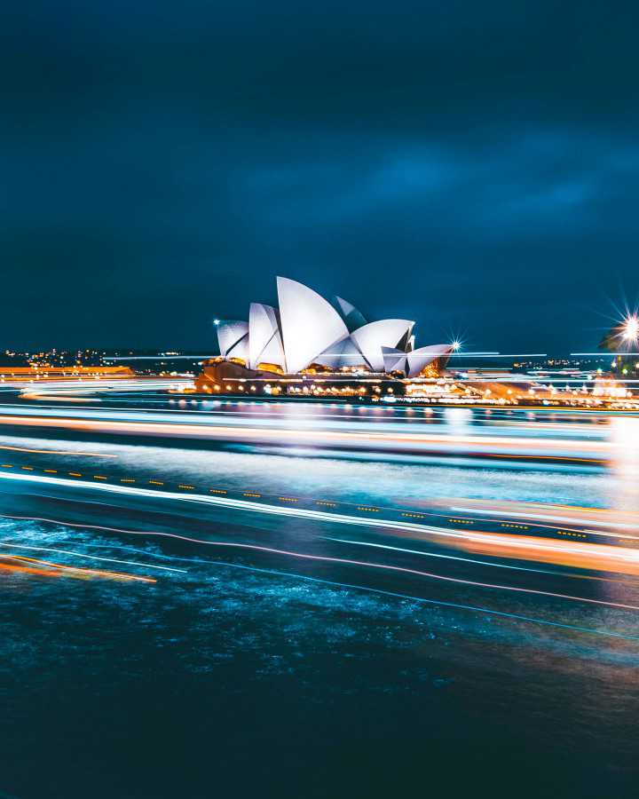 Australia Buildings Lights At Night Wallpapers