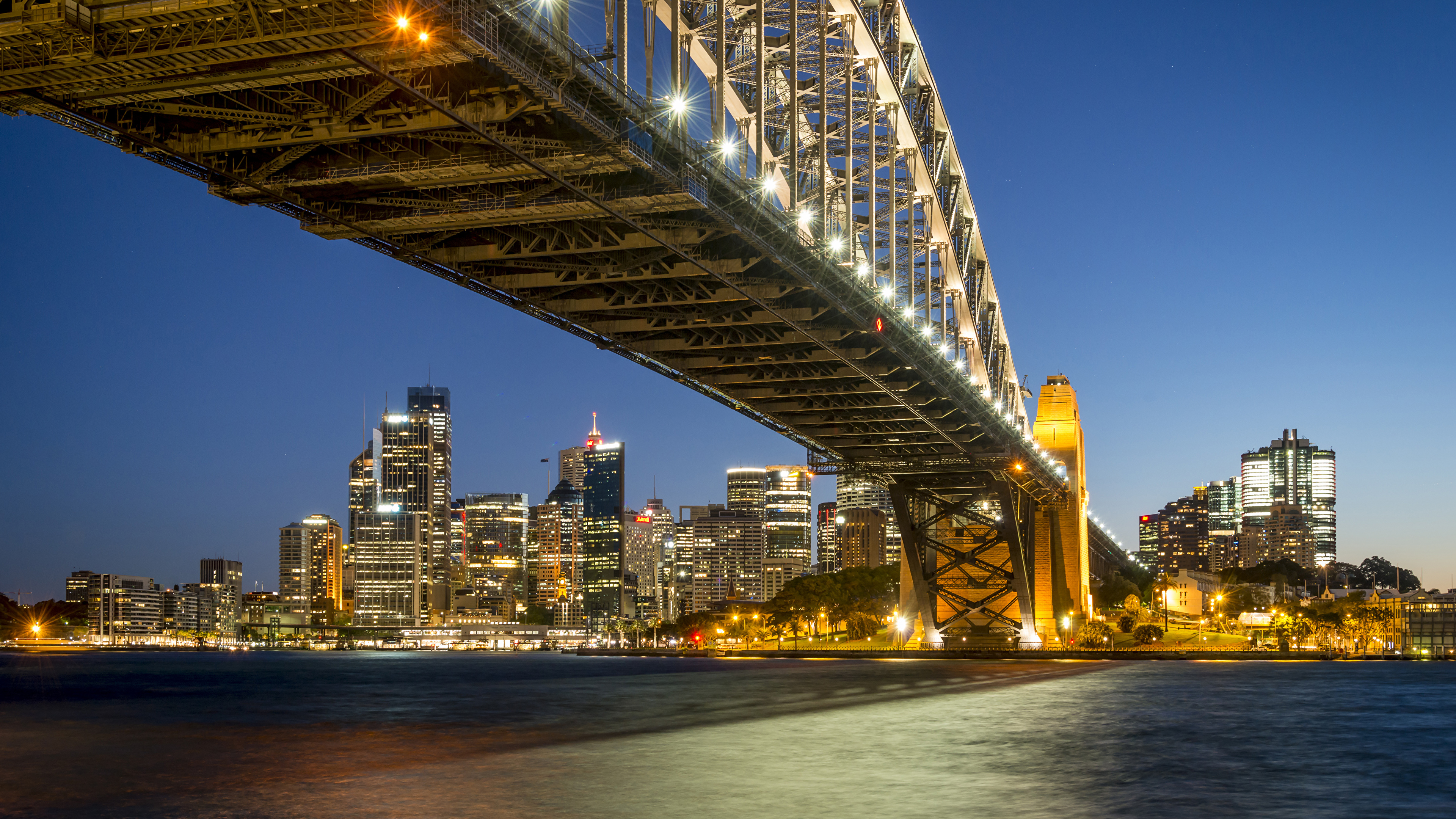 Australia Buildings Lights At Night Wallpapers