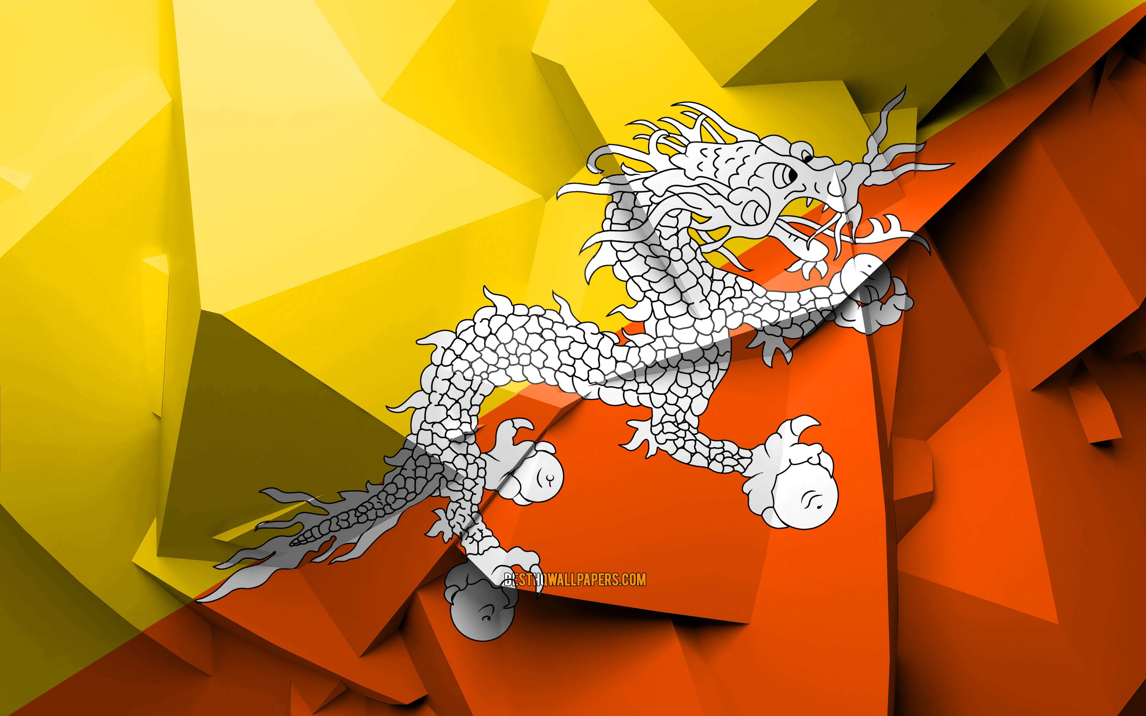 Bhutan Flag Wallpapers