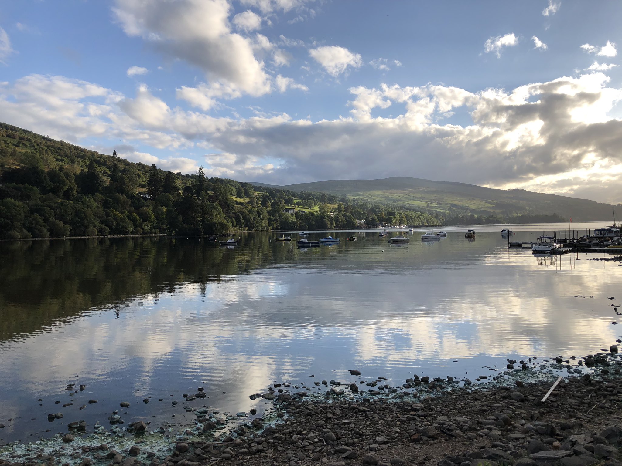 Blue Hour On Loch Tay In Kenmore Wallpapers