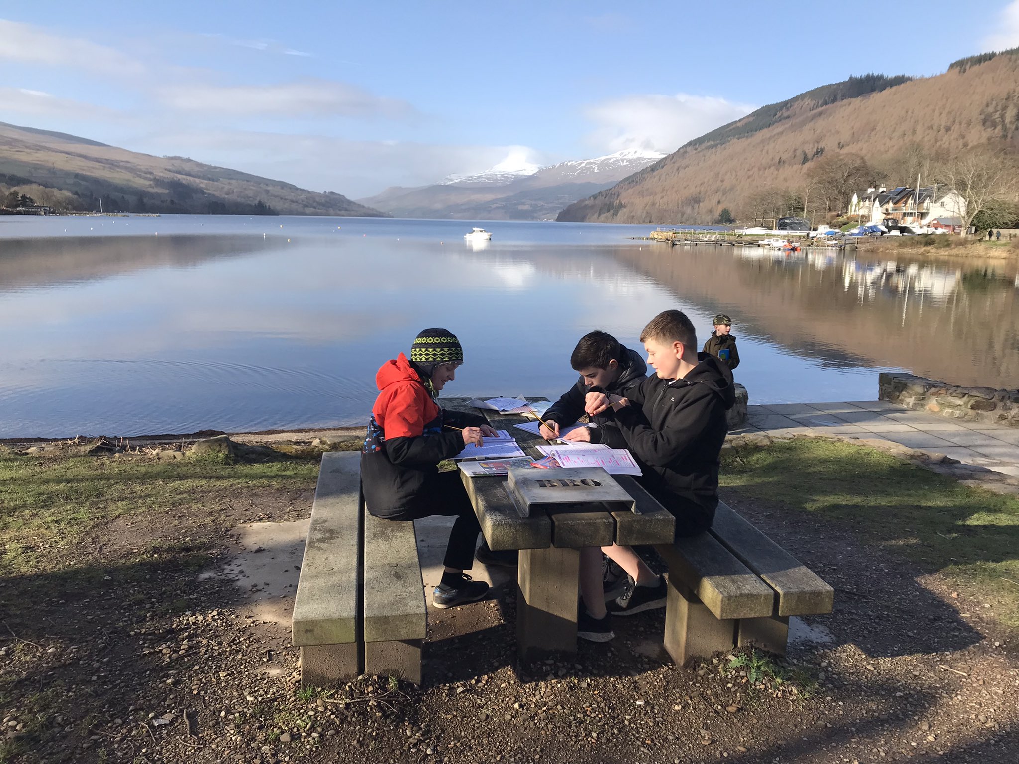 Blue Hour On Loch Tay In Kenmore Wallpapers