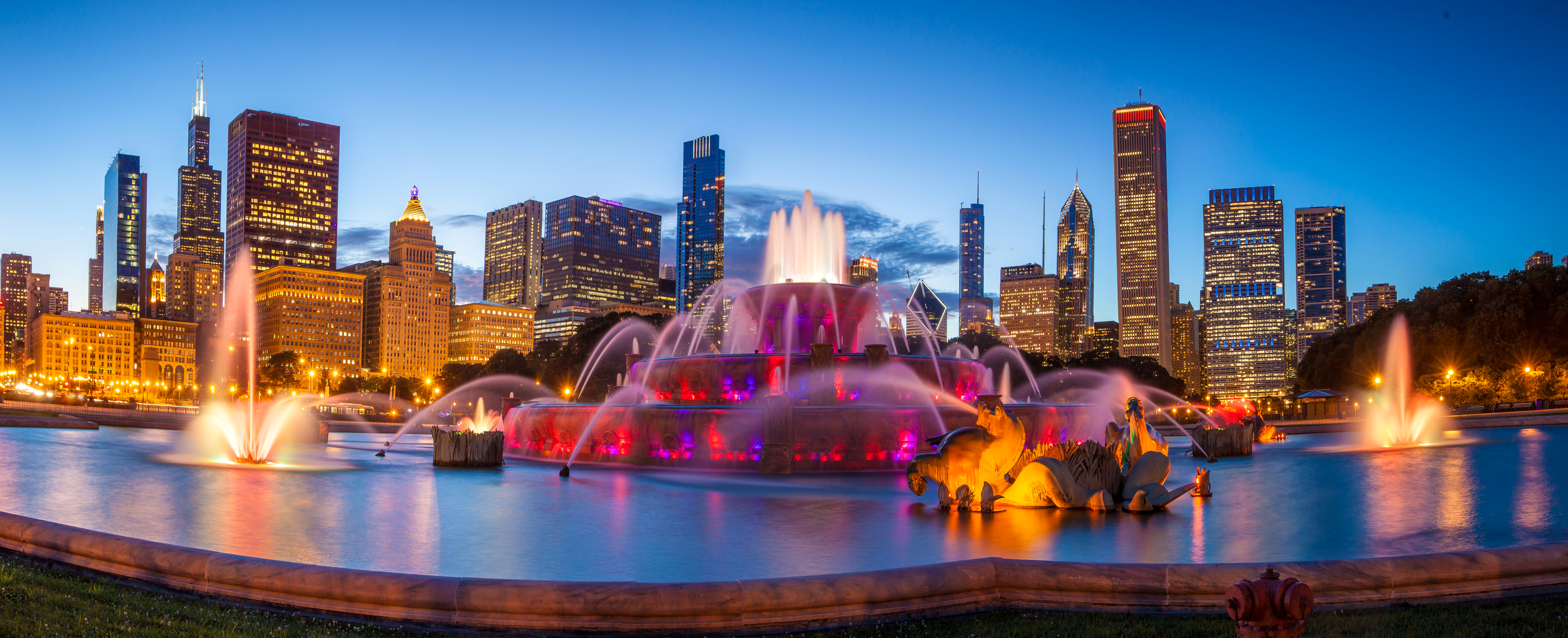 Buckingham Fountain Fountain Chicago Wallpapers