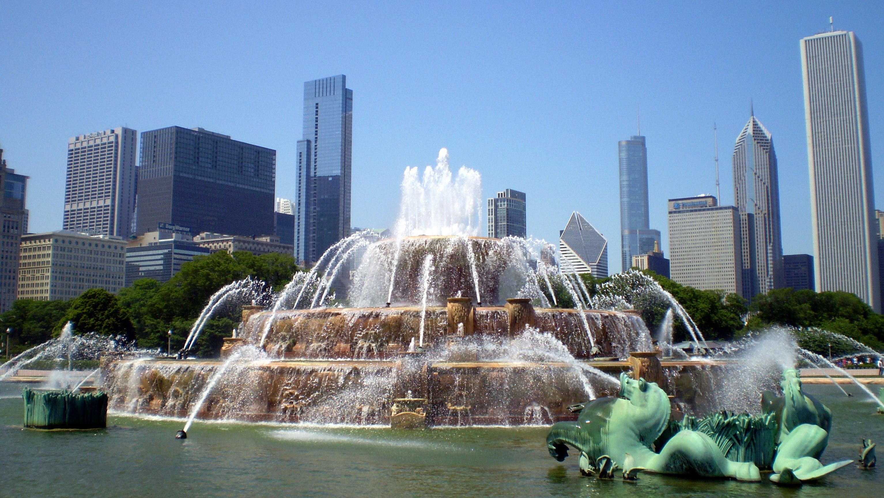 Buckingham Fountain Fountain Chicago Wallpapers