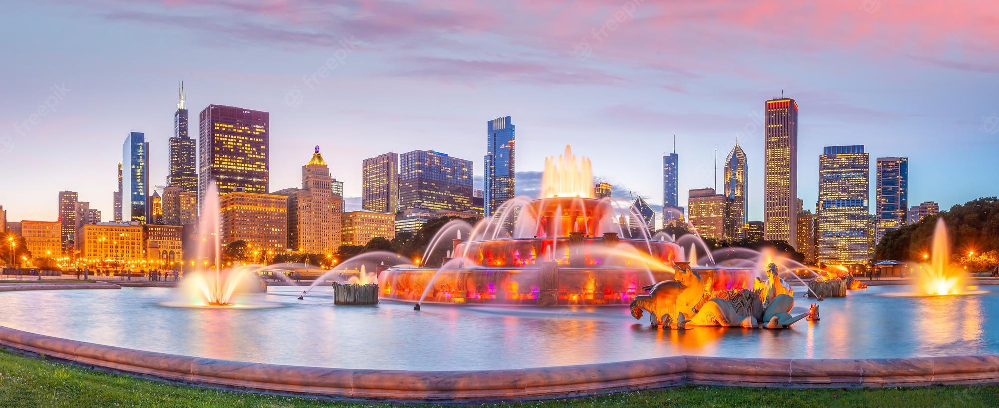 Buckingham Fountain Fountain Chicago Wallpapers