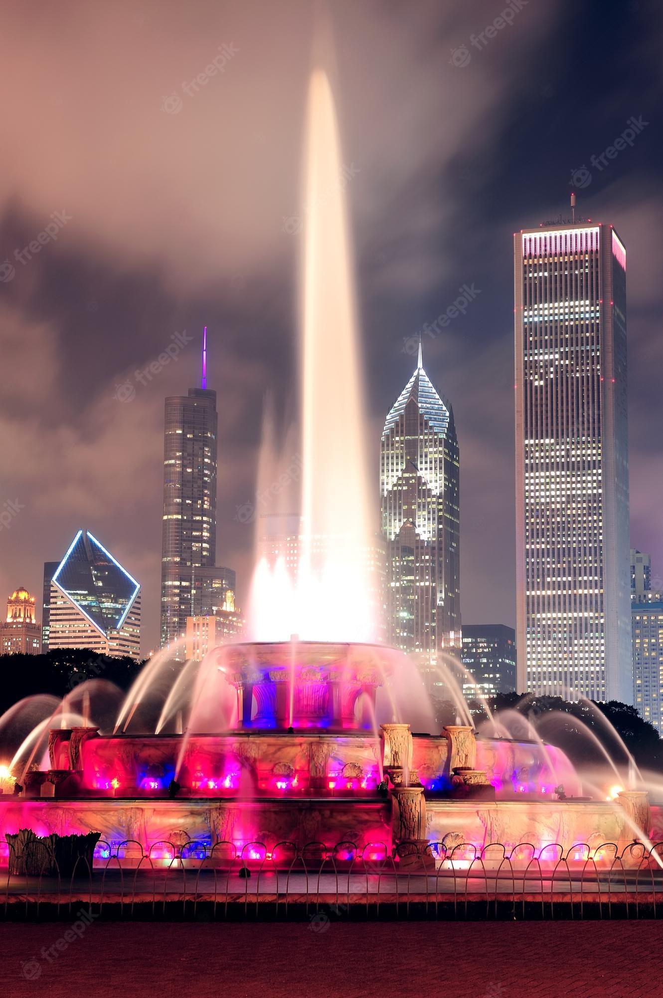 Buckingham Fountain Fountain Chicago Wallpapers