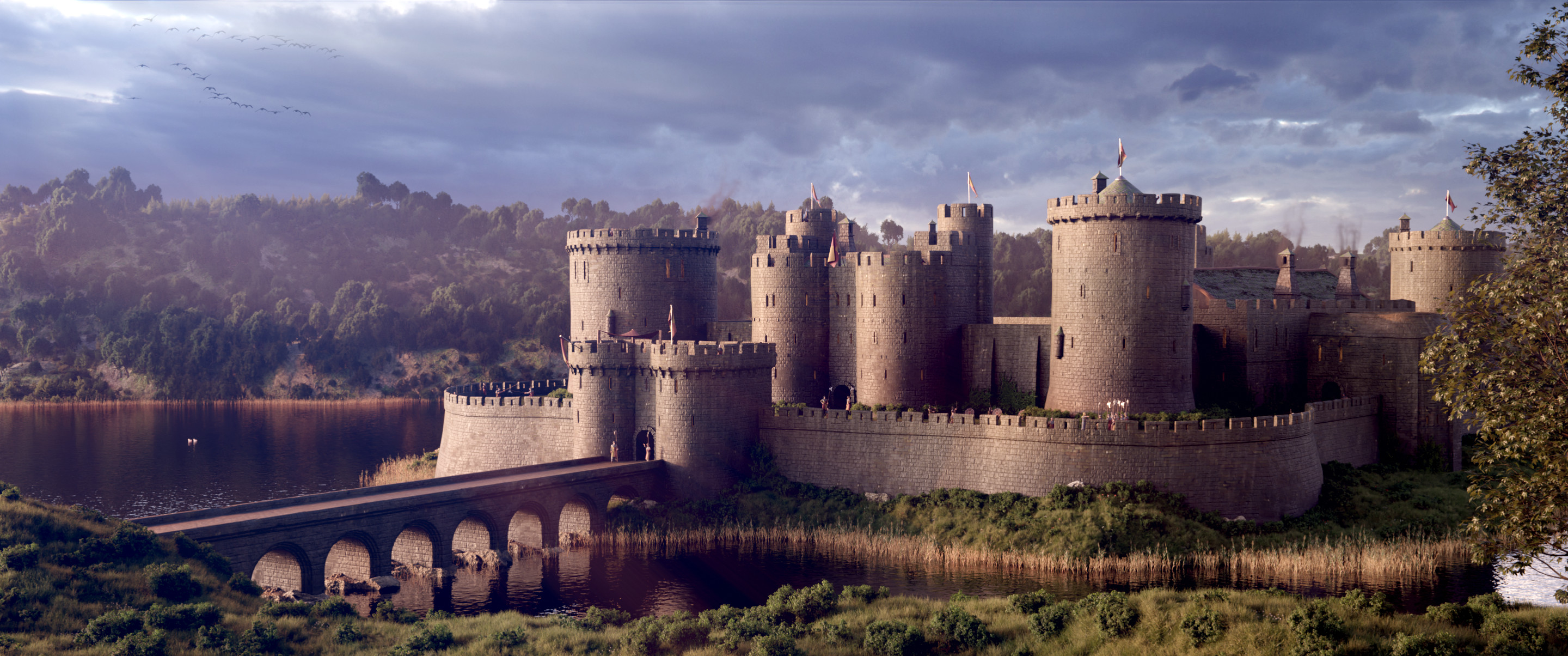 Caerphilly Castle Wallpapers