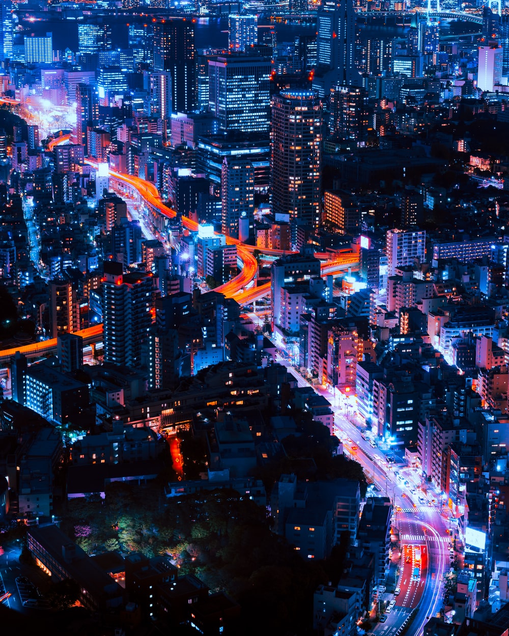 China Shanghai Neon City Lights Wallpapers