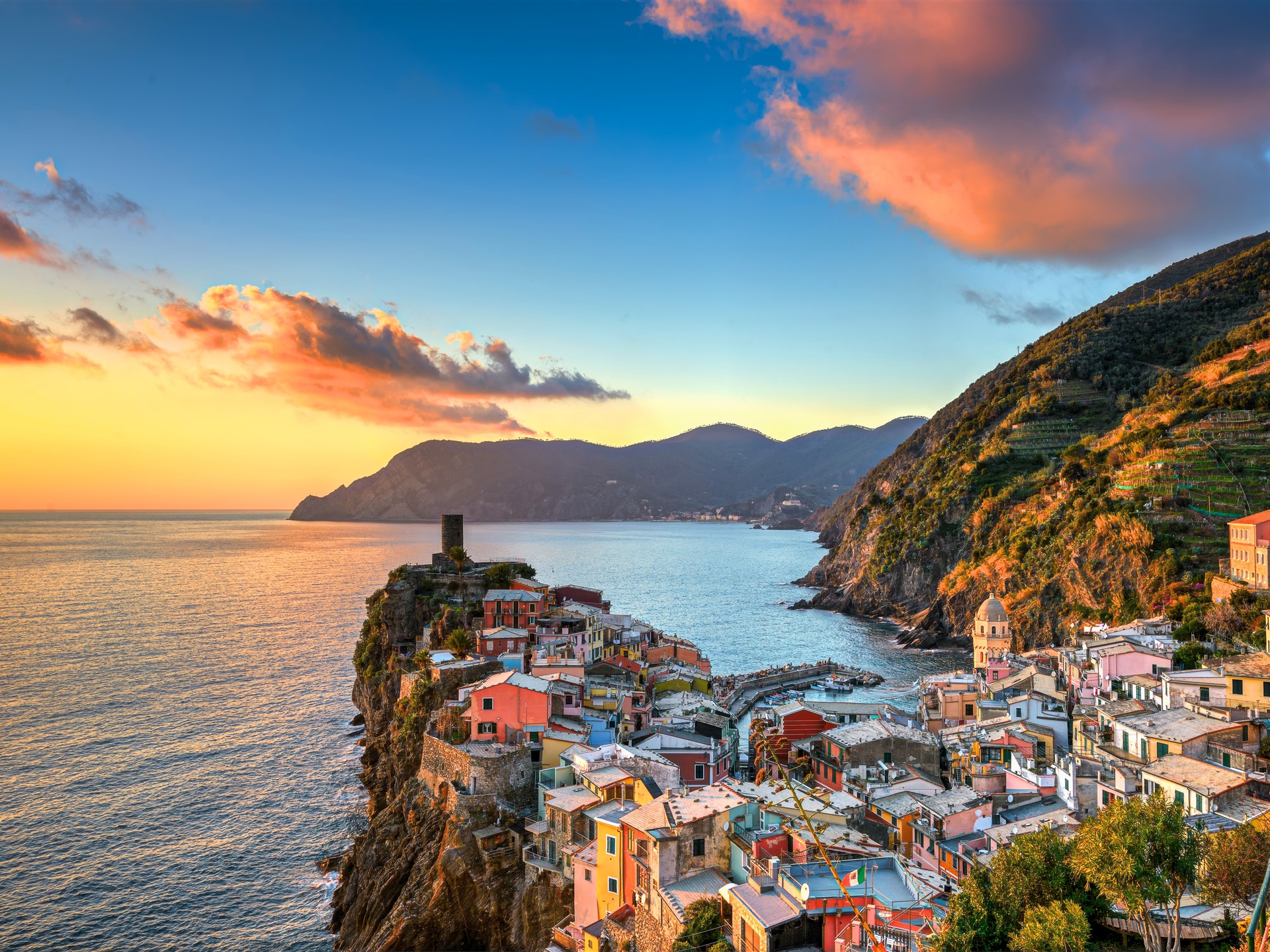 Cinque Terre Ligurian Sea Italy Wallpapers