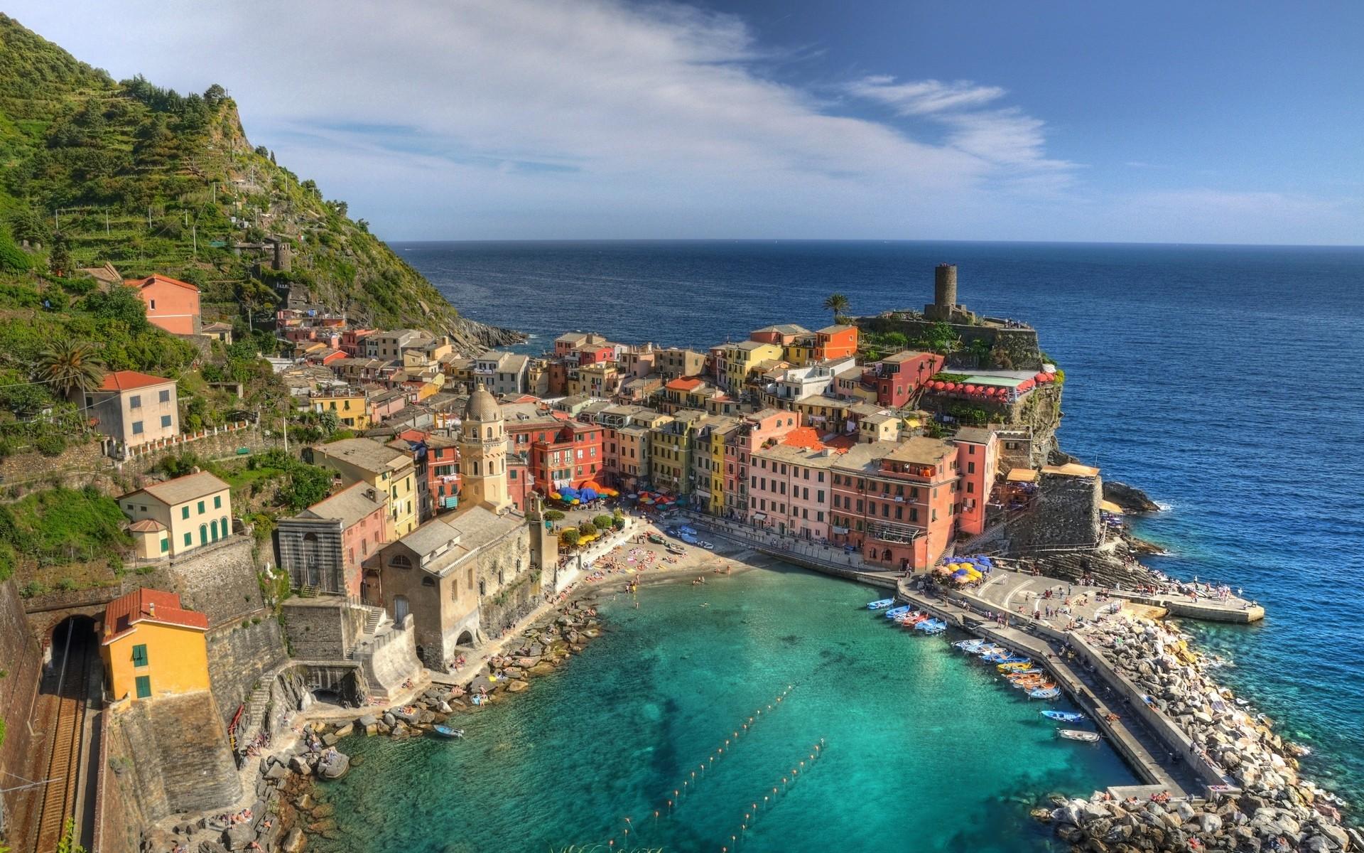 Cinque Terre Ligurian Sea Italy Wallpapers