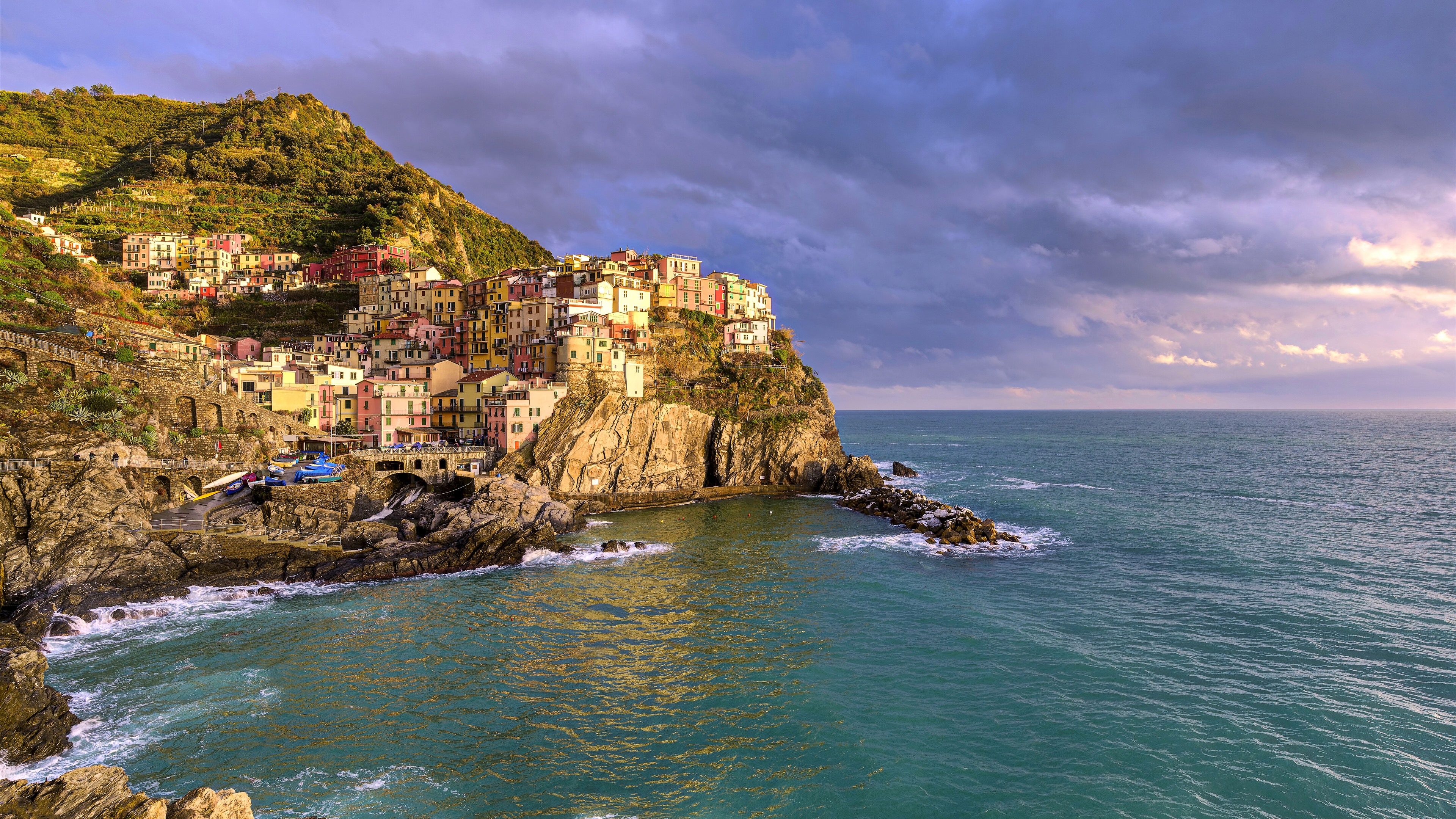 Cinque Terre Ligurian Sea Italy Wallpapers