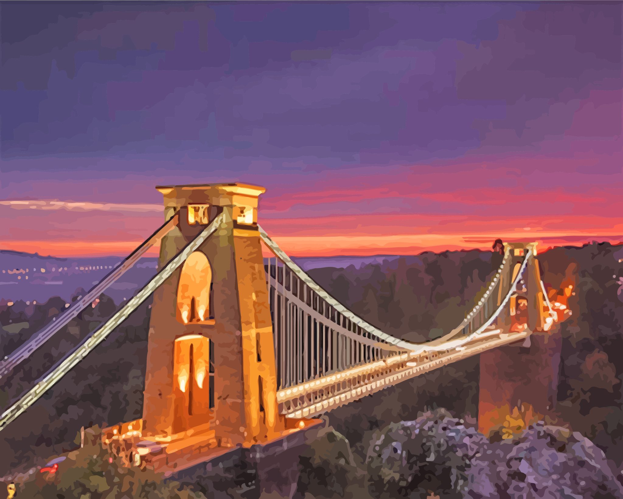 Clifton Suspension Bridge Houses Wallpapers