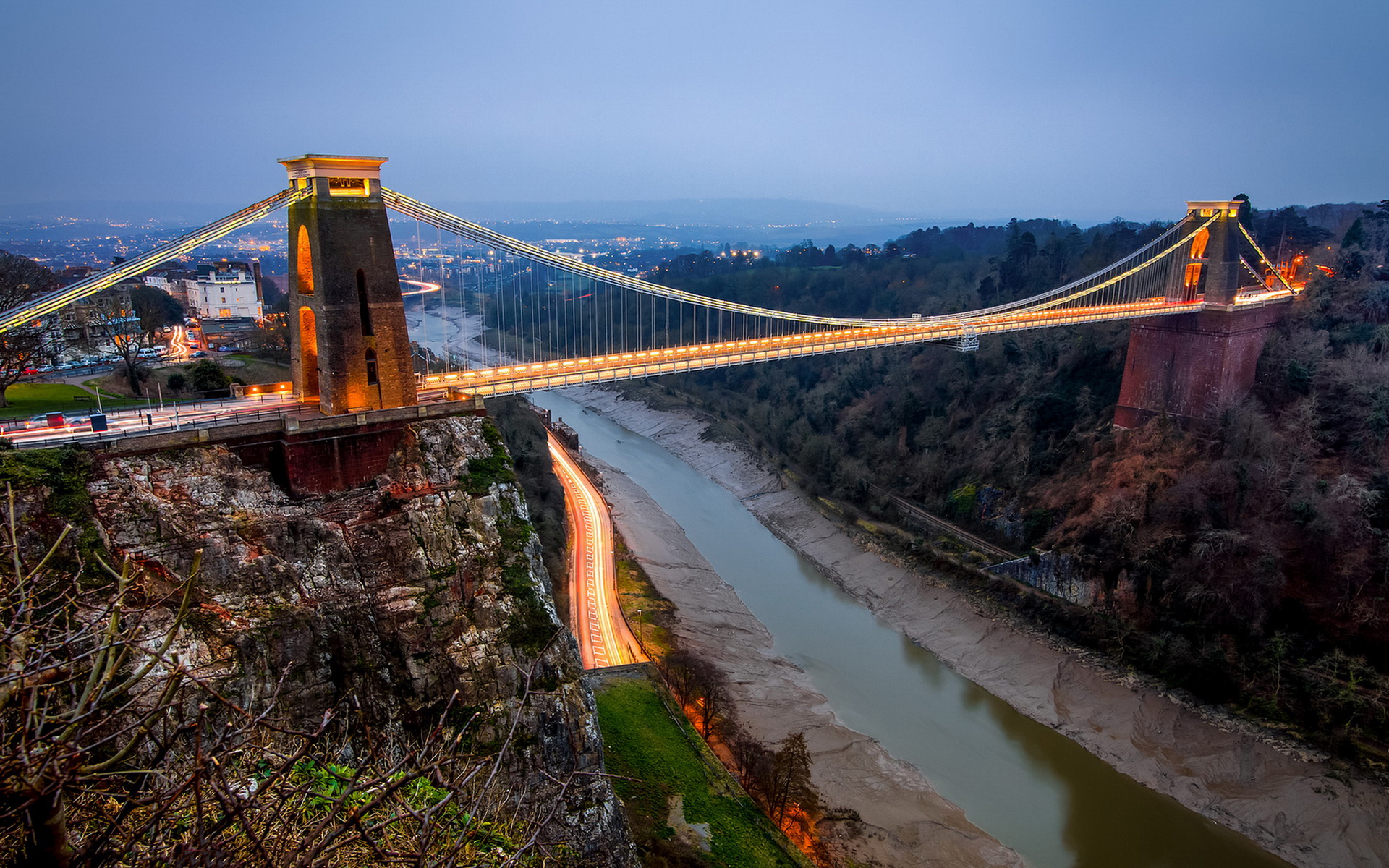 Clifton Suspension Bridge Houses Wallpapers