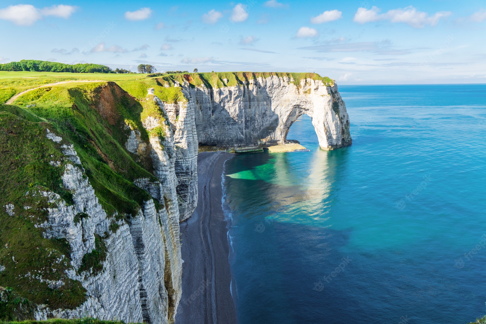 Coastline Hd Normandy Arch Wallpapers