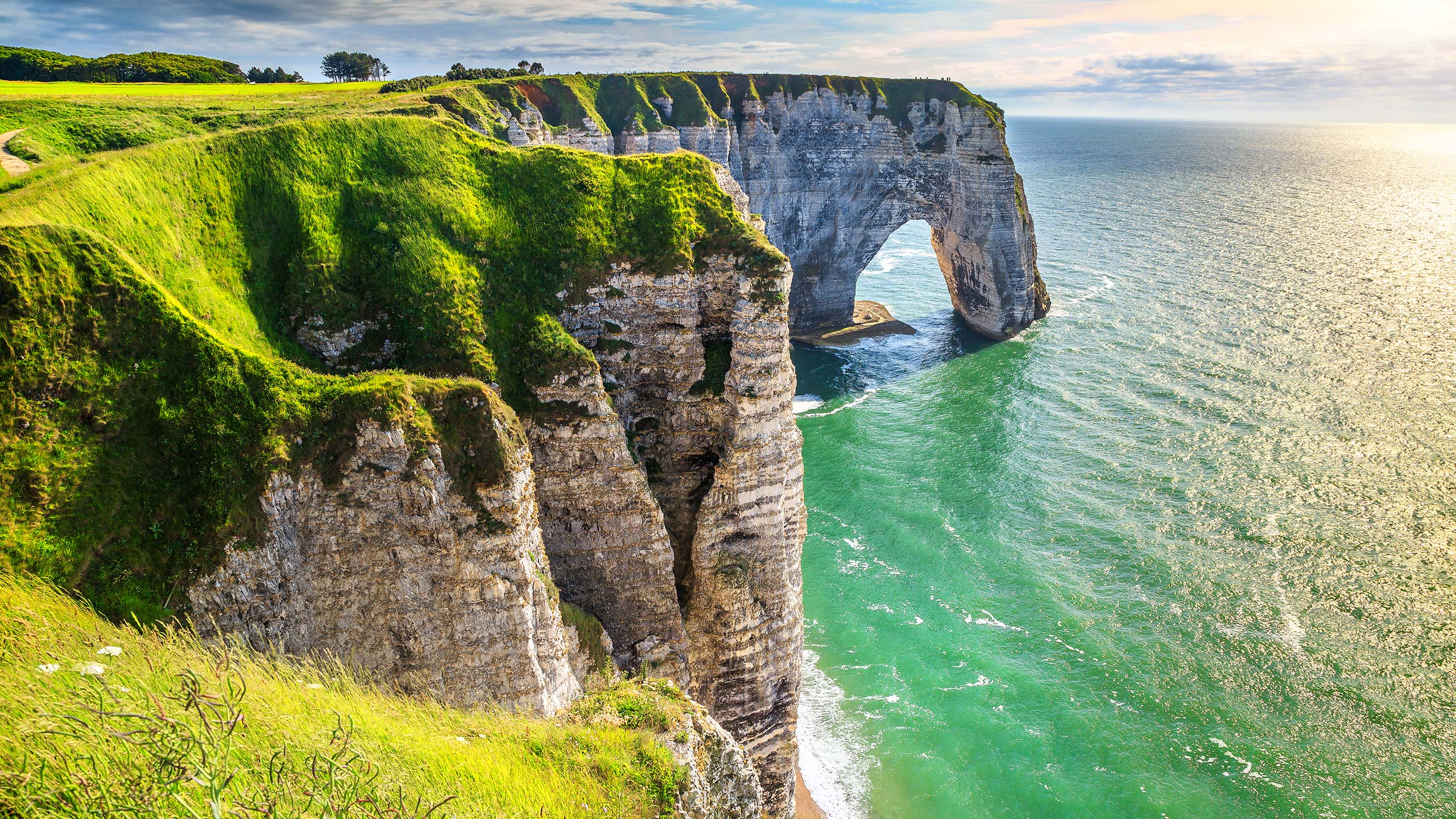 Coastline Hd Normandy Arch Wallpapers