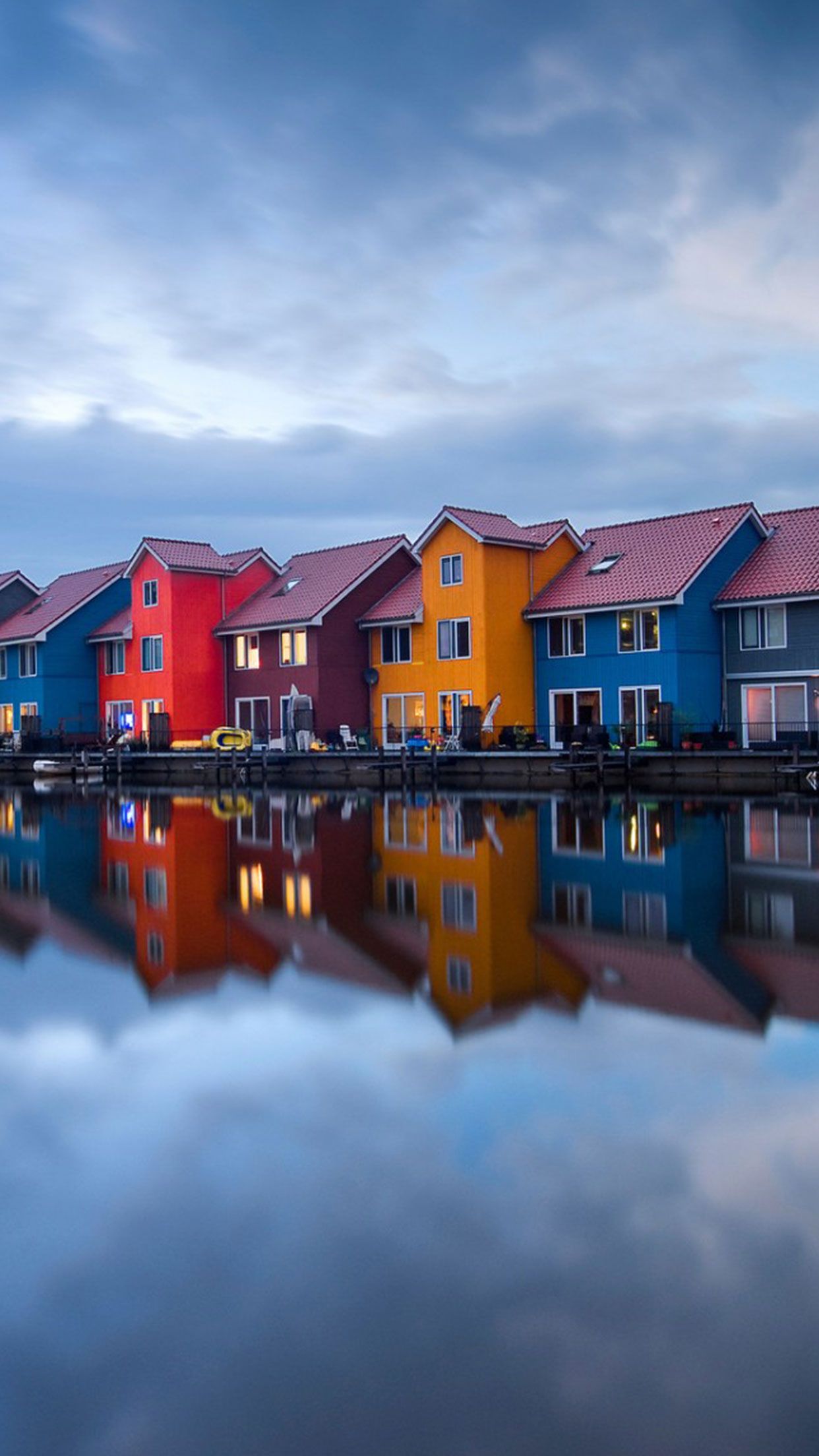 Colorful Village Home Netherlands Wallpapers