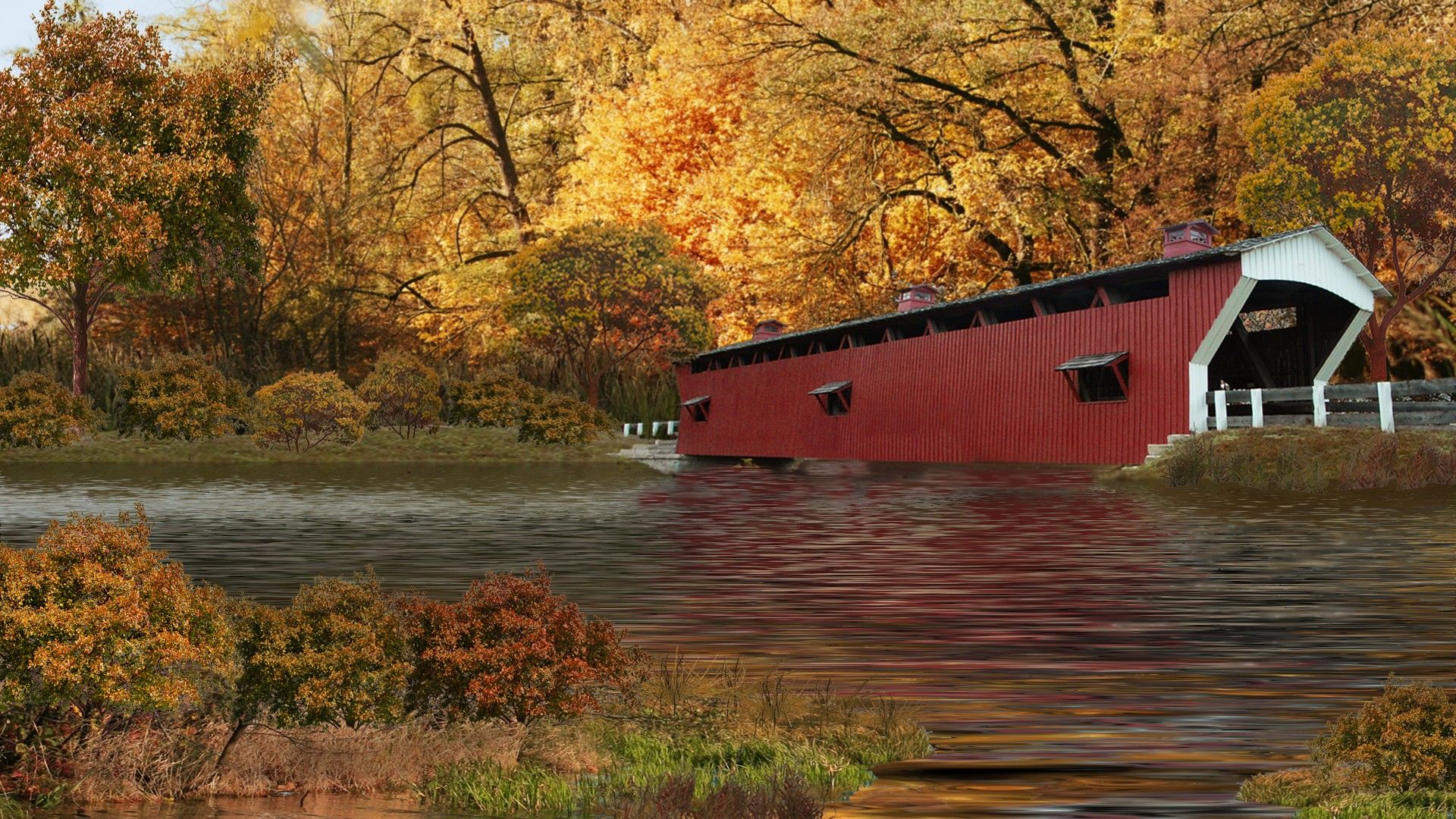 Covered Bridge Wallpapers