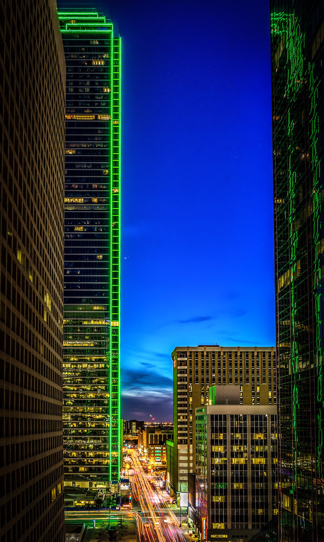 Dallas Texas Lights Skyscrapers Wallpapers