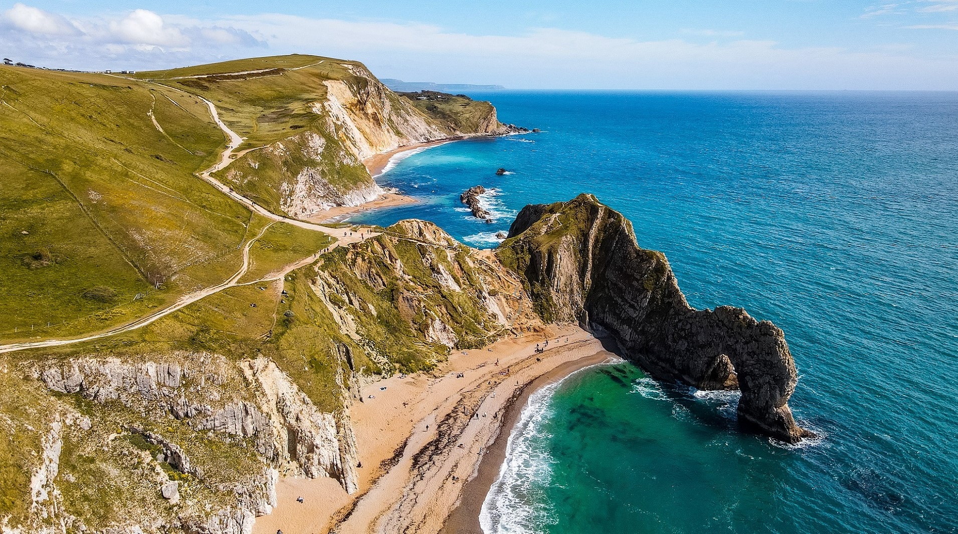 Dorset Bay Lulworth-Cov In England Wallpapers