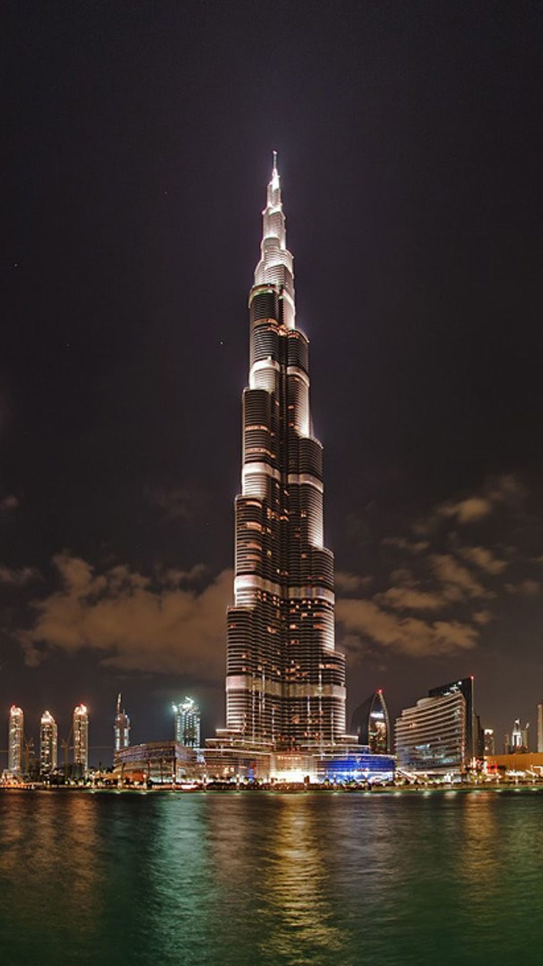 Dubai Burj Khalifa Cityscape In Night Wallpapers