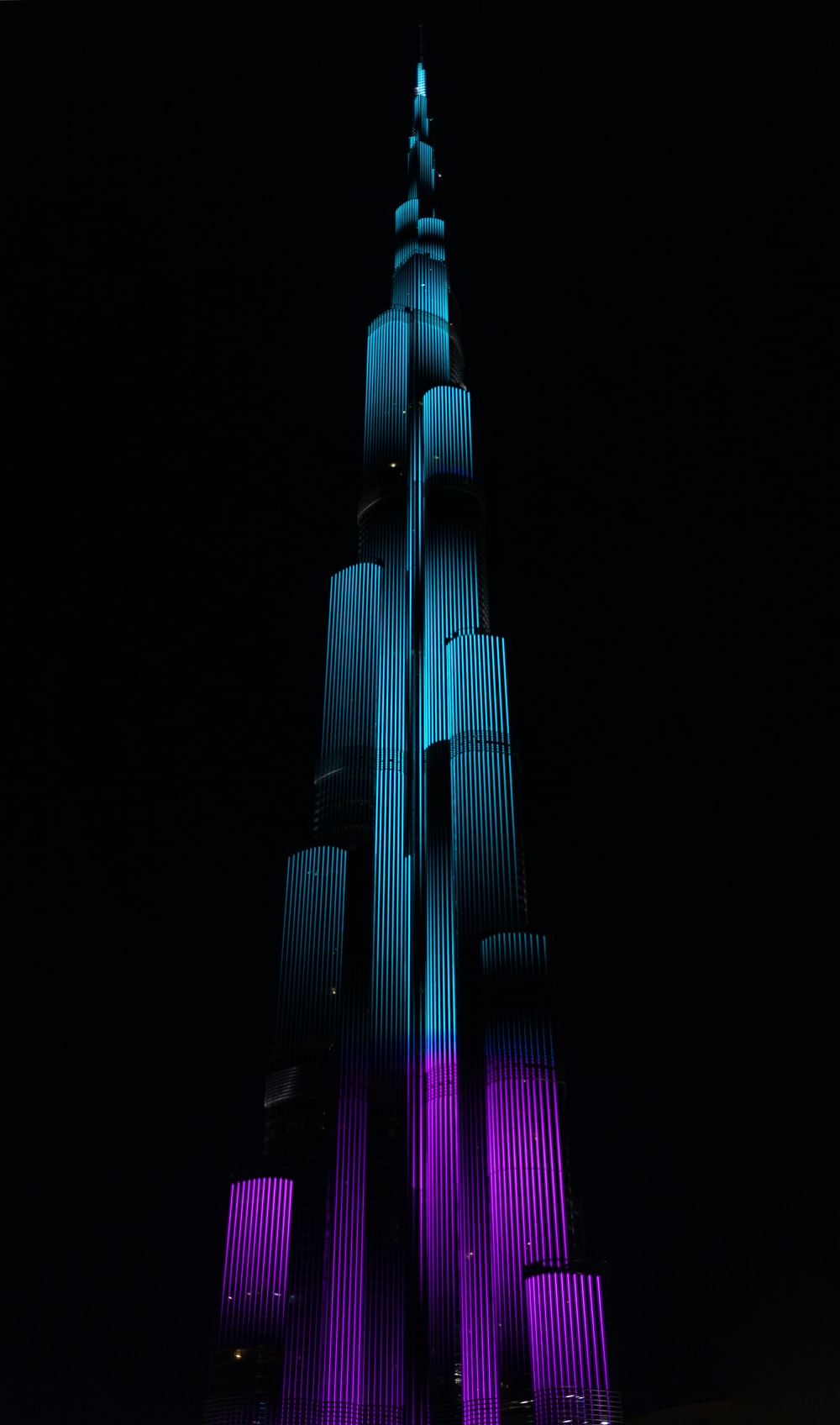 Dubai Burj Khalifa Cityscape In Night Wallpapers