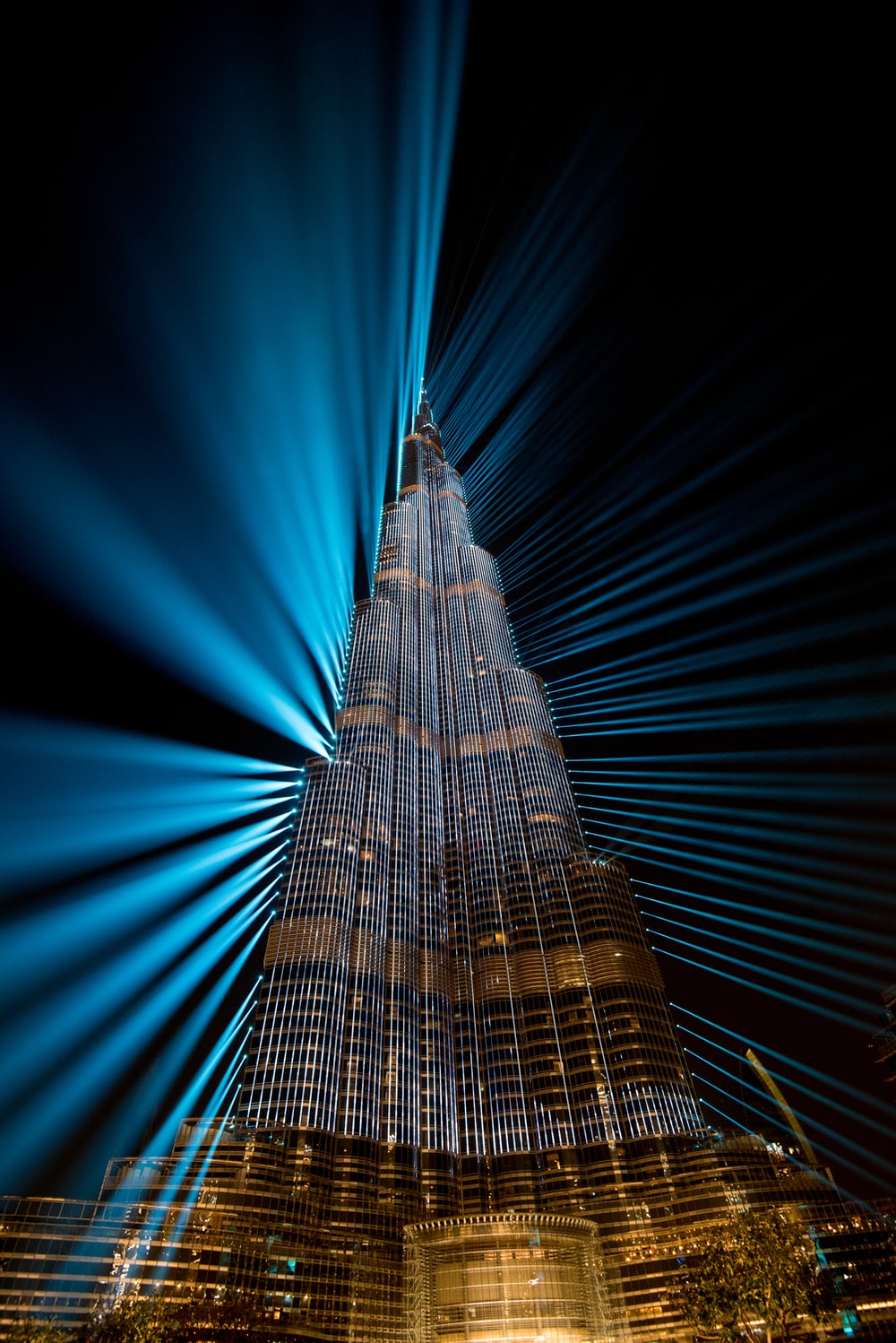 Dubai Burj Khalifa Cityscape In Night Wallpapers