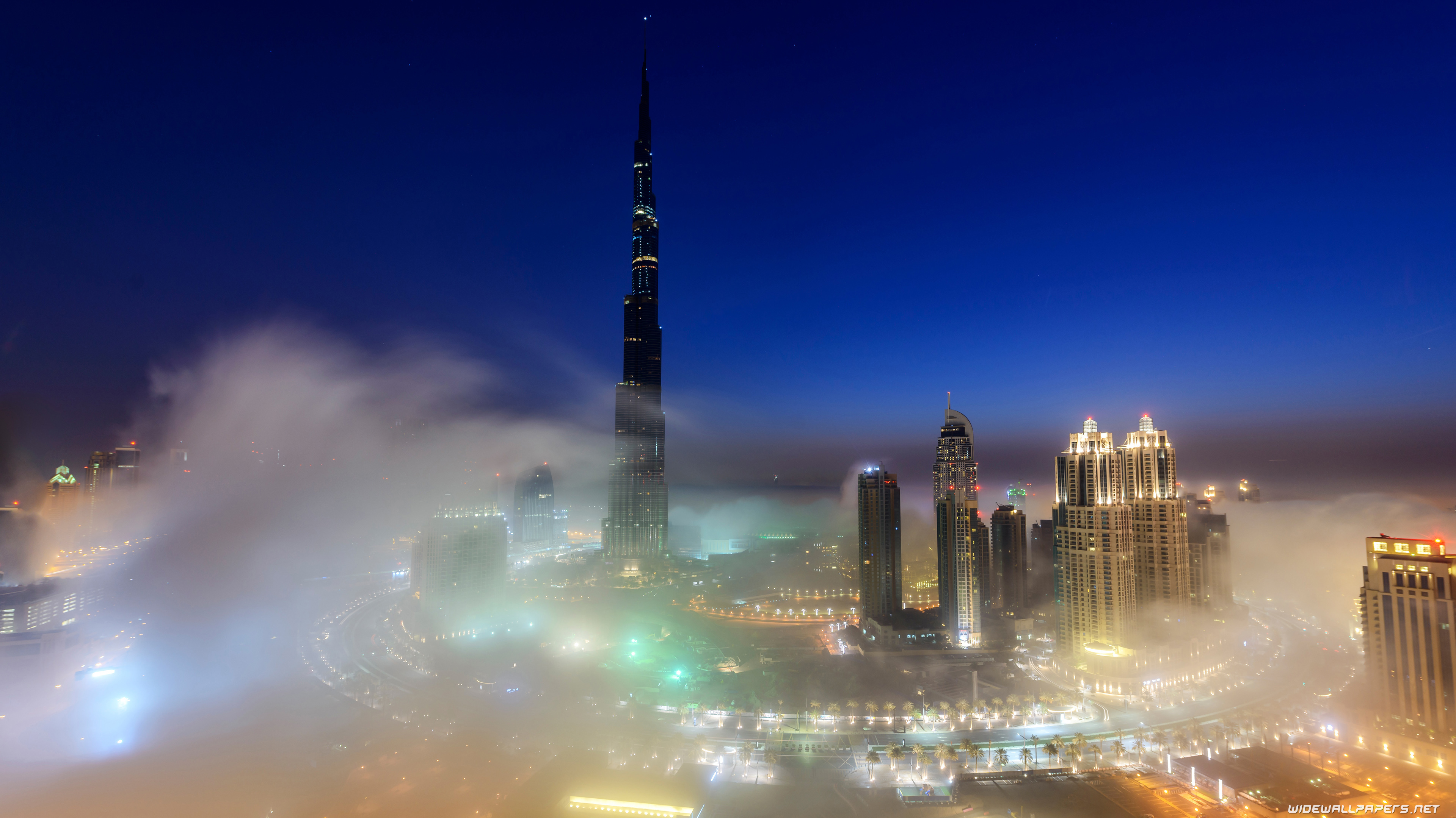 Dubai City In Sunrise Wallpapers