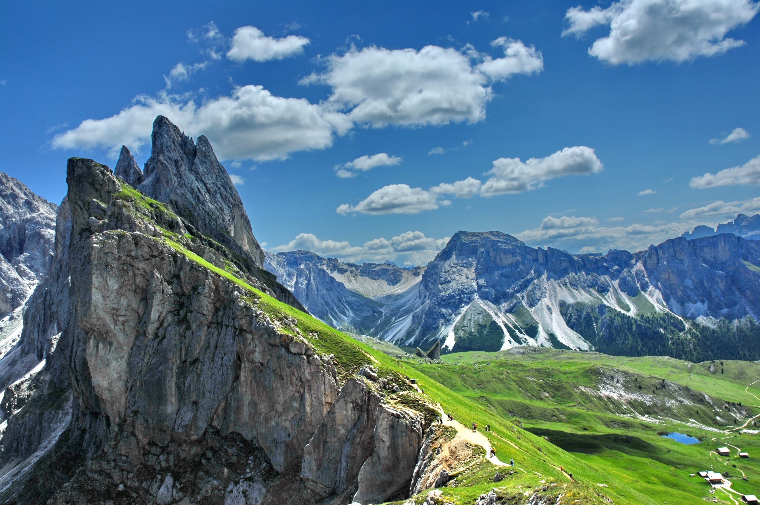 Europe In Summer Alps Mountains And Clouds Wallpapers