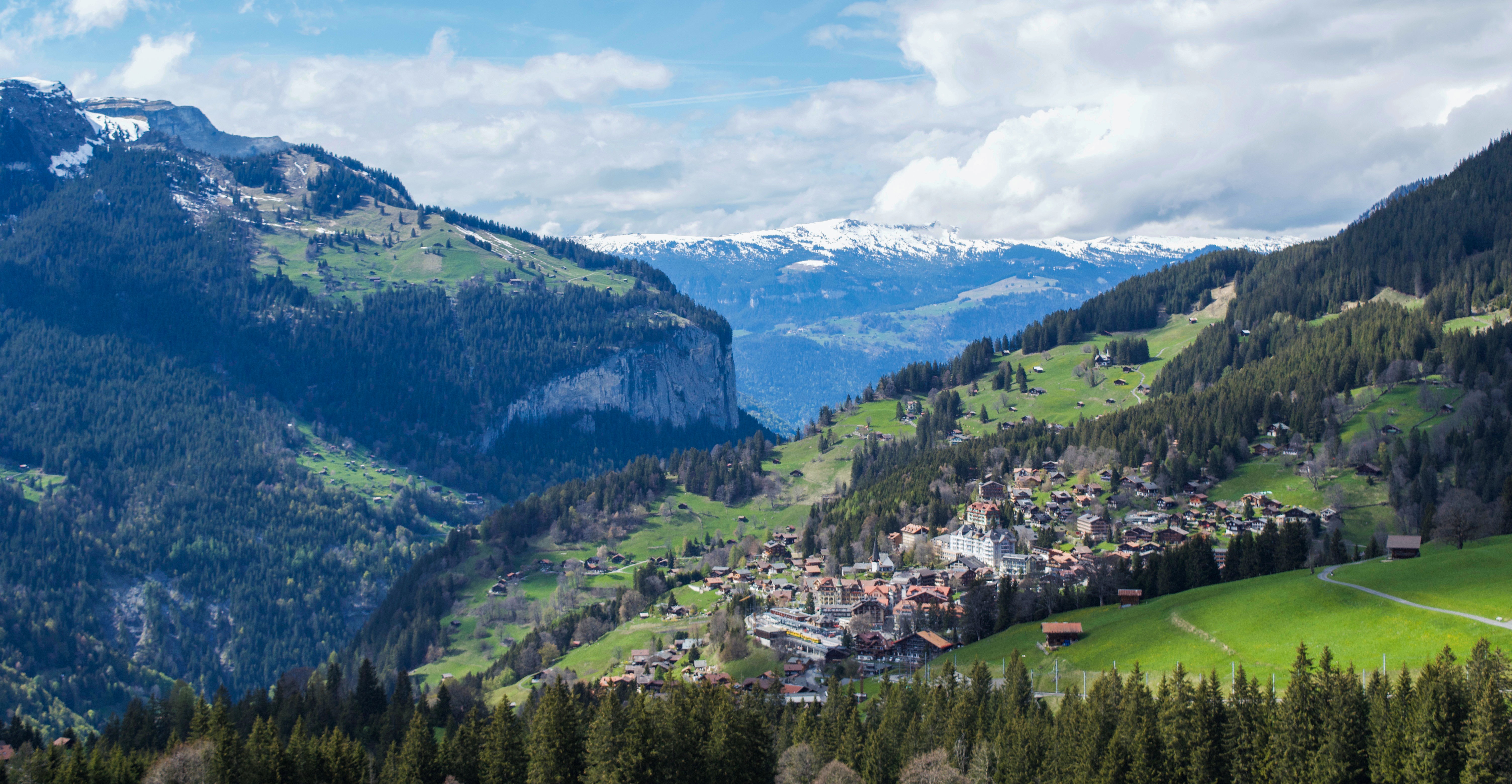 Europe In Summer Alps Mountains And Clouds Wallpapers