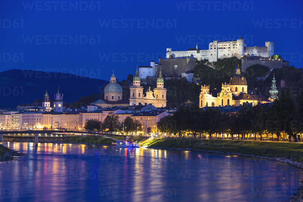 Hohensalzburg Church  At Night Wallpapers