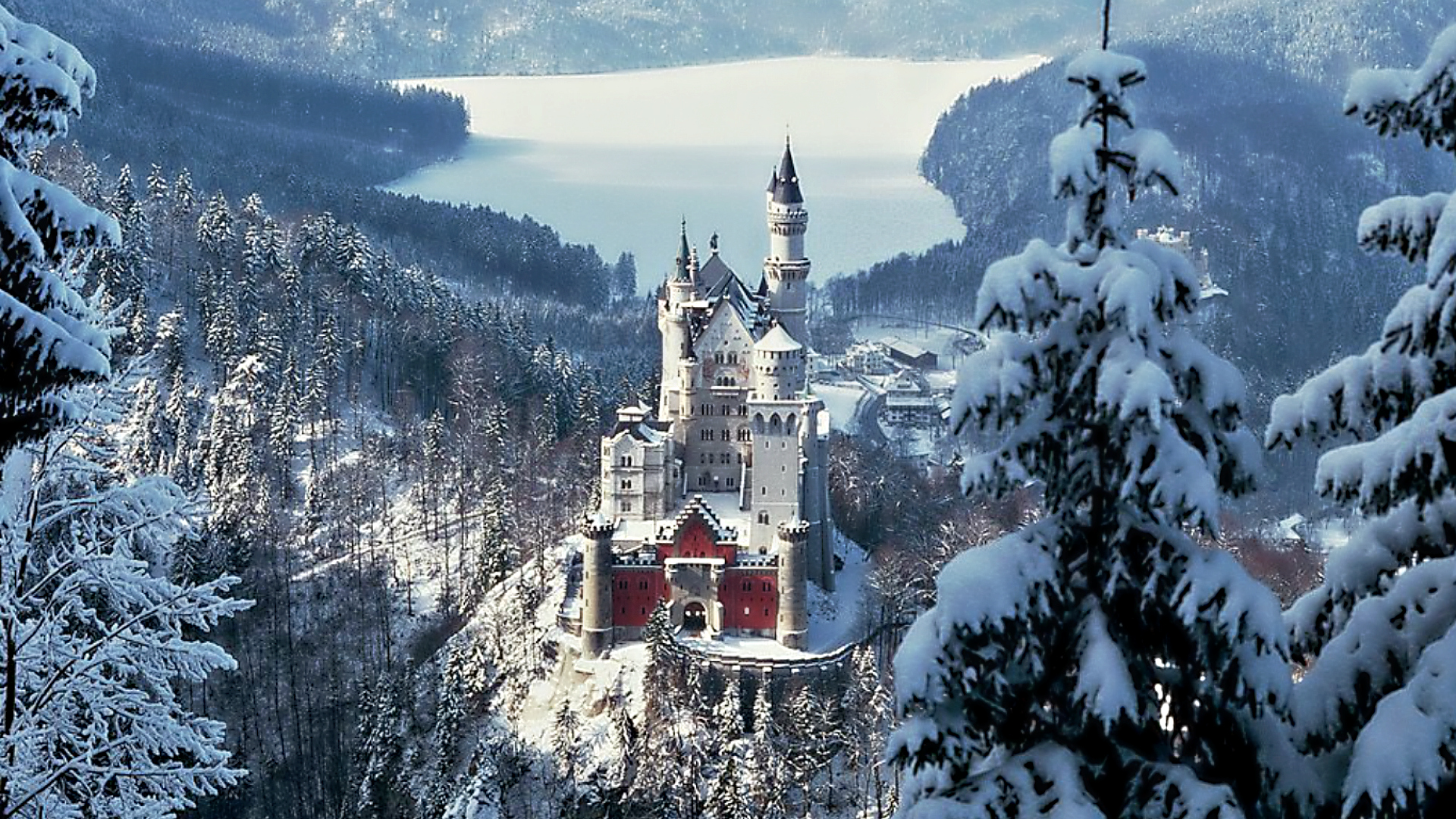 Hohnstein City Germany In Winter Snow Wallpapers