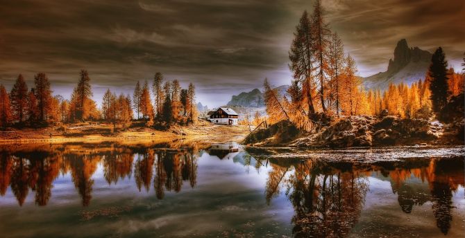 House In Dolomites Wallpapers