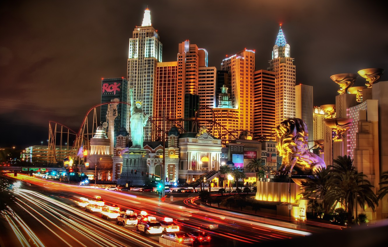 Las Vegas Buildings Lights Wallpapers