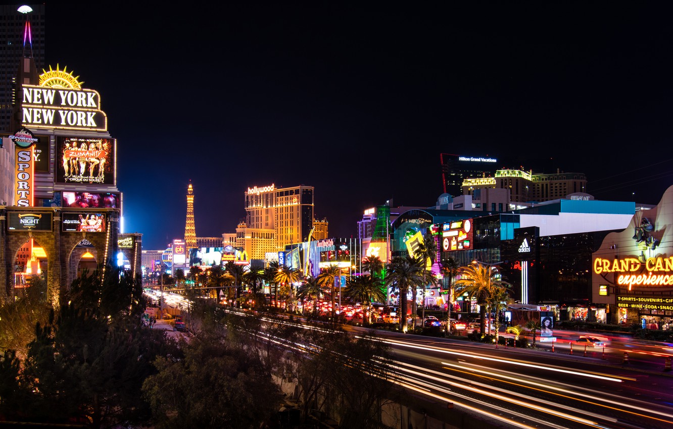 Las Vegas Buildings Lights Wallpapers