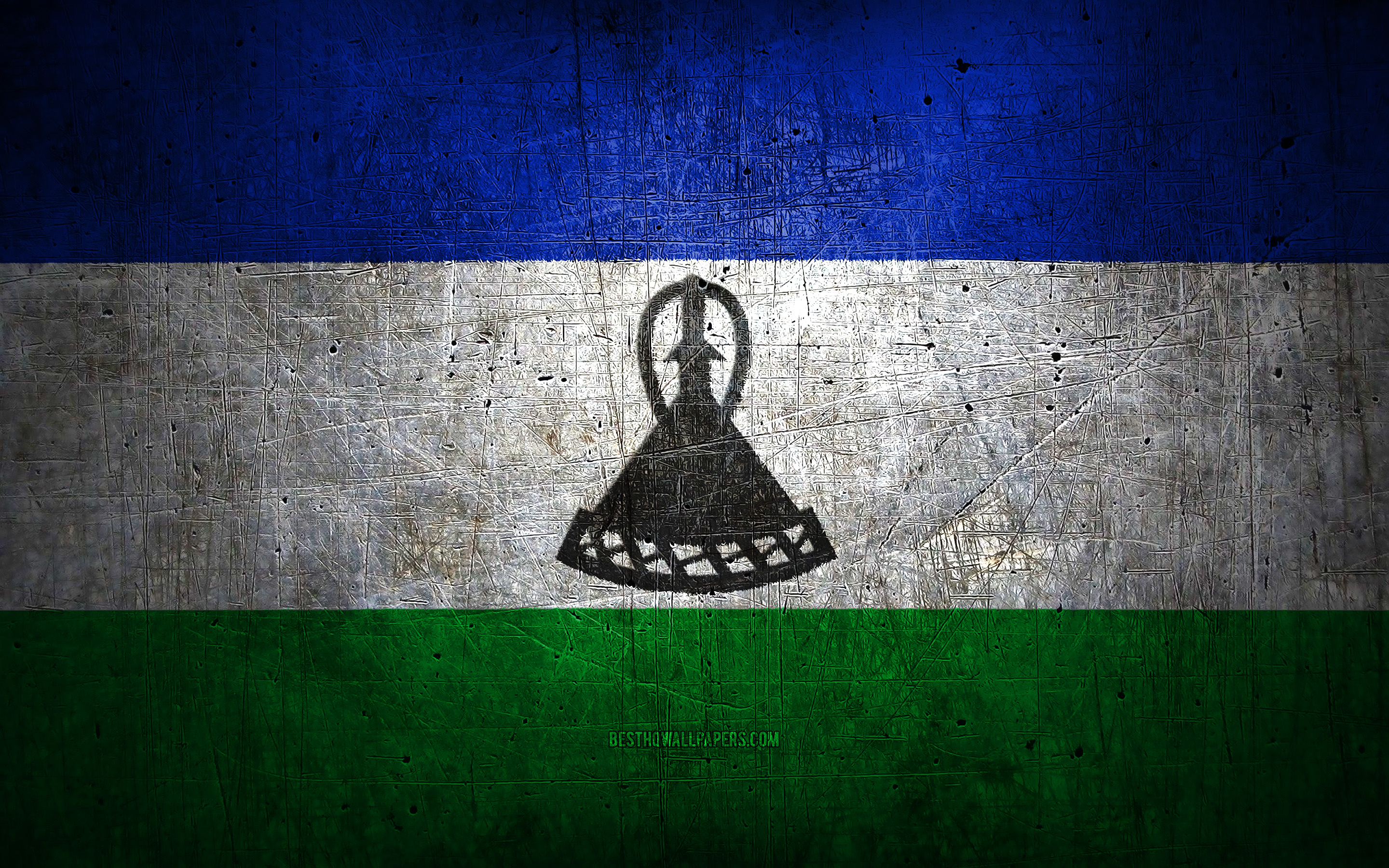 Lesotho Flag Wallpapers