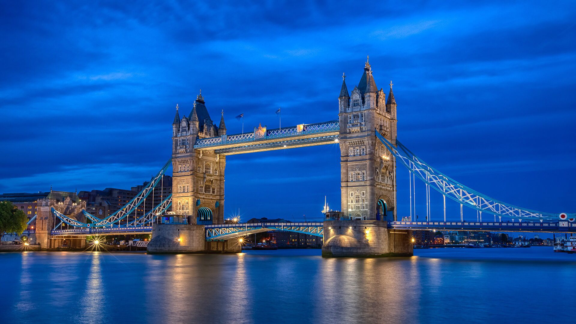 London England Tower Bridge Thames River Cityscape Urban Wallpapers