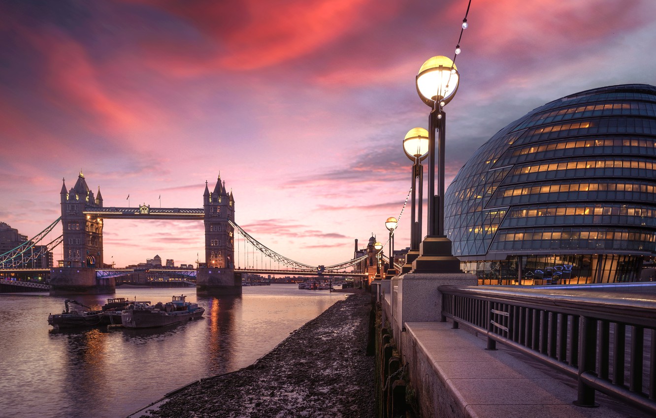 London Lights At Sunset Wallpapers